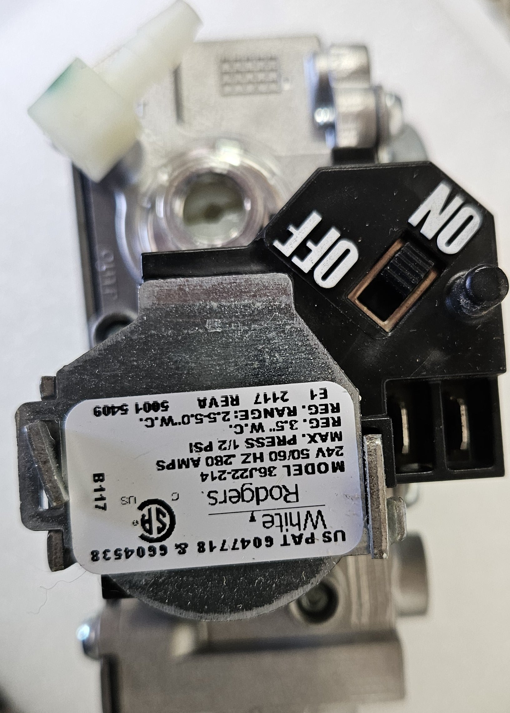 Gas Valve for Bluewave dryers (DQ0422)