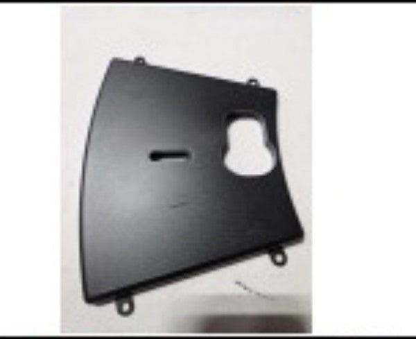 Cover, Door locking mechanism, black plastic. VS65  (ZY1639)