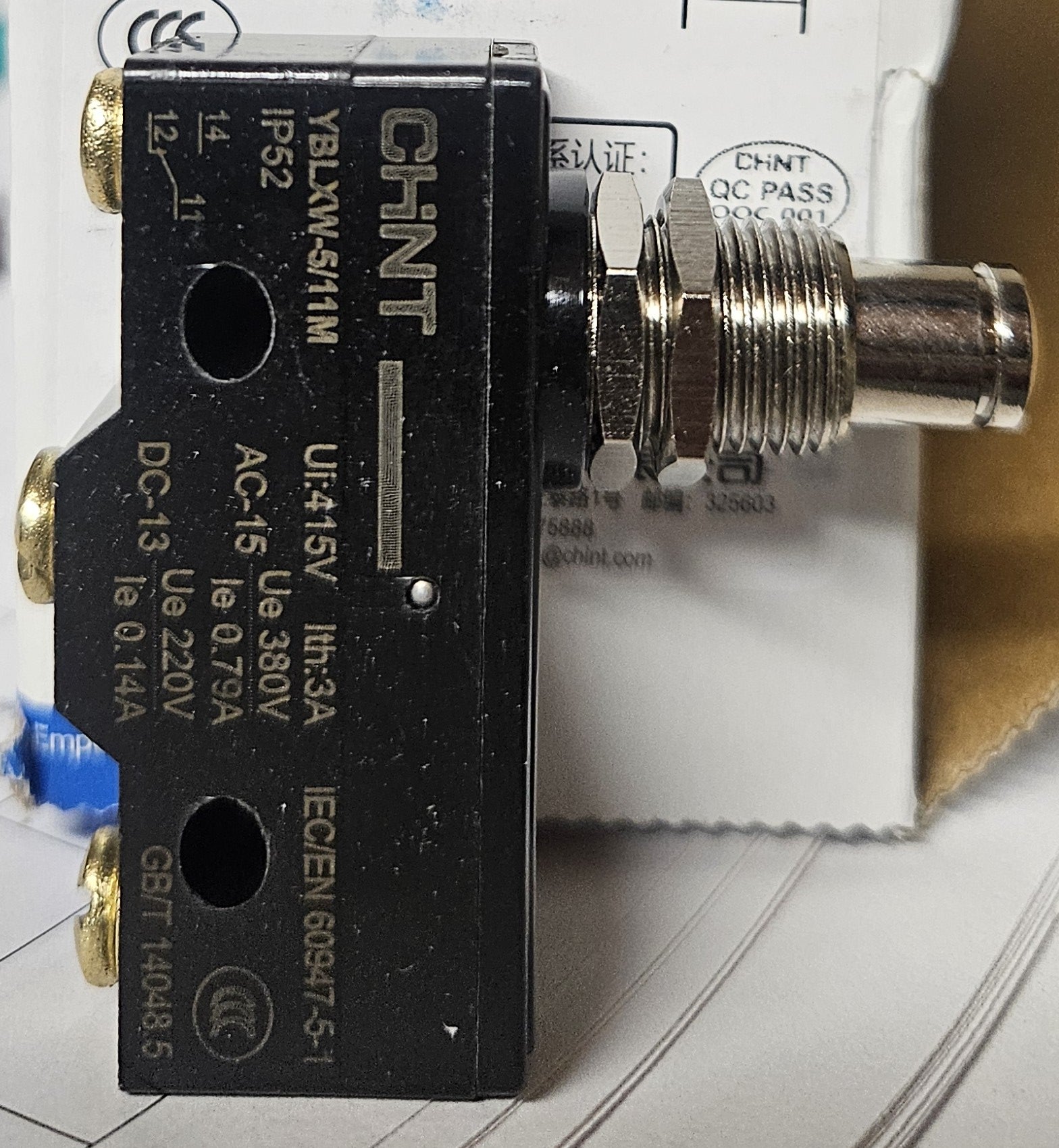 Push Button switch, n/o, n/c (DQ0921)
